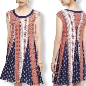 Maeve Dress Woman's Size XS Sleeveless Mini Floral Anthropologie Bohemian Tassel